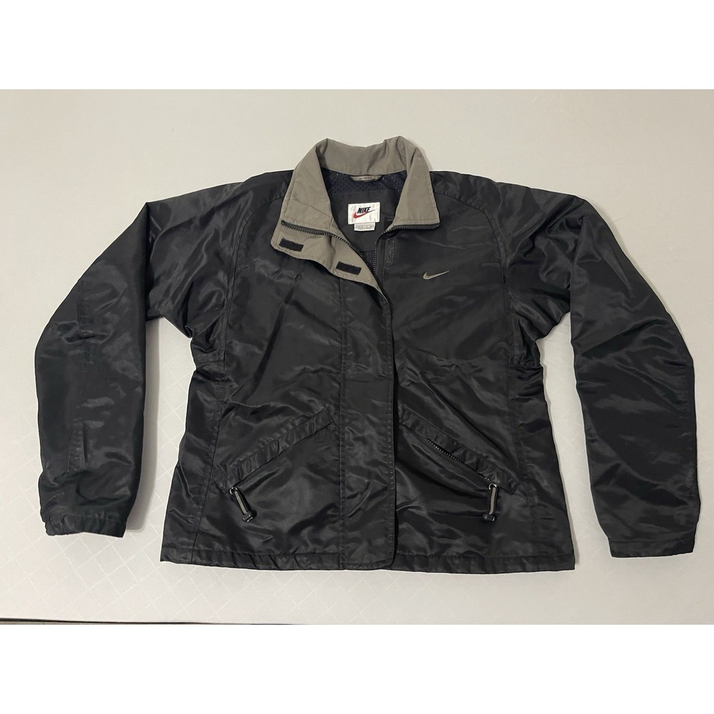 Vintage 90's Nike Bomber‎ Jacket Size S Y2K Black